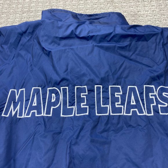 Vintage Toronto Maple LEAFS Jacket Windbreaker Men Large L Spell Out New w/ Tags - Picture 13 of 16